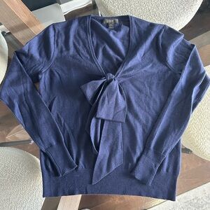 J, Crew Merino Wool Bow tie Sweater